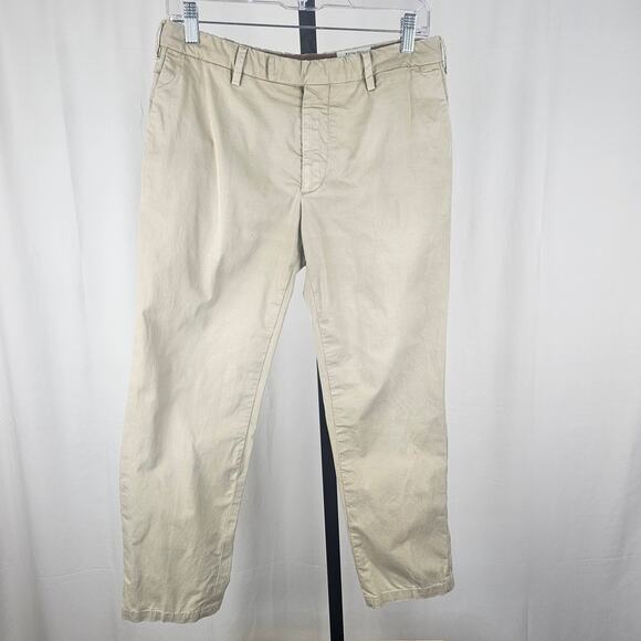Bog­lioli Milano Made in Italy Cotton Stretch Chino Pants 32x25 Quiet Luxury